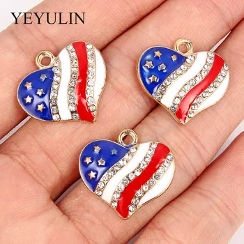 

10 Pcs Classic Simple Banner Pattern Ove Heart Shape Pendant Charm For Handmade Fashion Jewelry Bracelet Accessoies