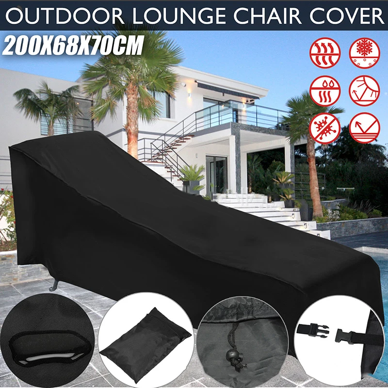 

1xOutdoor Garden Patio Furniture Waterproof Sun Lounge Chair Dust Cover Oxford~