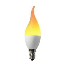 39 SMD 2835 Светодиодный светильник E14 3W эффект пламени эмуляции мерцающие лампы