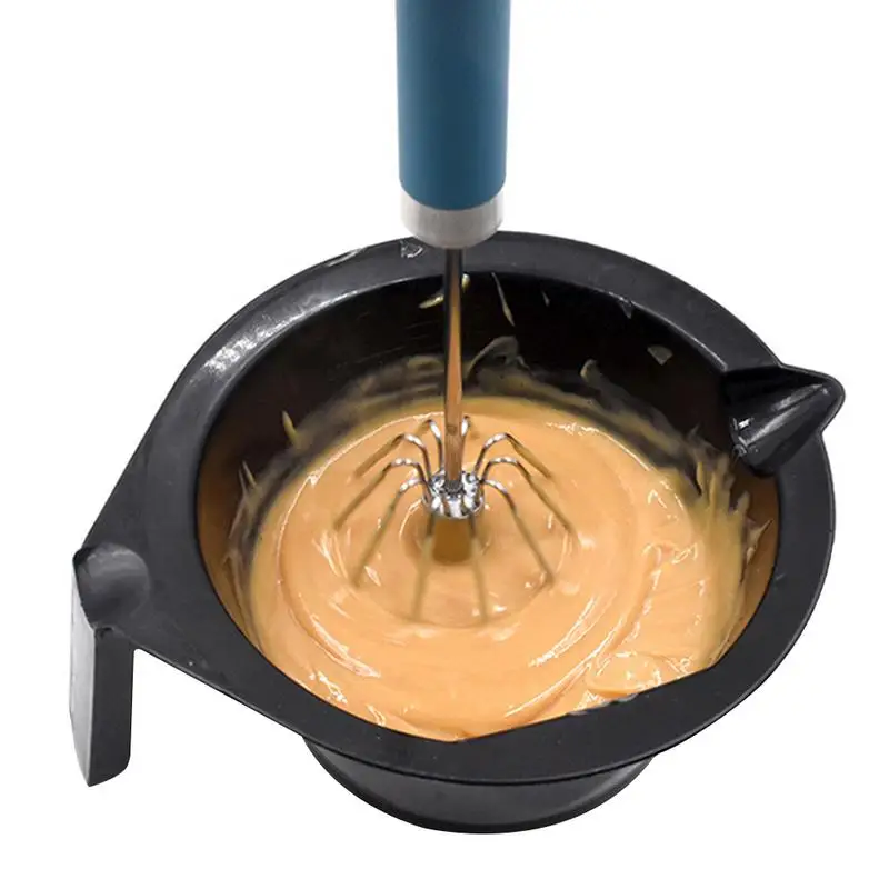 

Salon Barber Hairdressing Whisk Semi-automatic Hair Color Dye Cream Whisk Kitchen Balloon Mixer Stirrer Tools