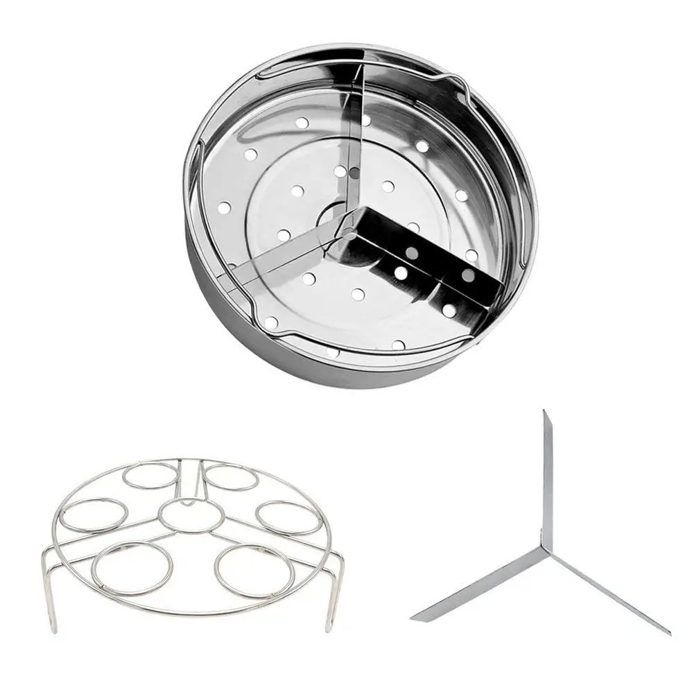 

Steamer Basket for Instant Pot Accessories 6 Qt 8 Quart with Pressure Cooker Egg Rack Trivet