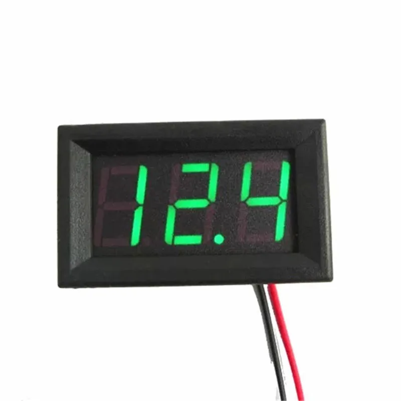 Цифровой мини вольтметр амперметр 0 56 дюймов DC 4 5 V 30V инструмент 2 провода