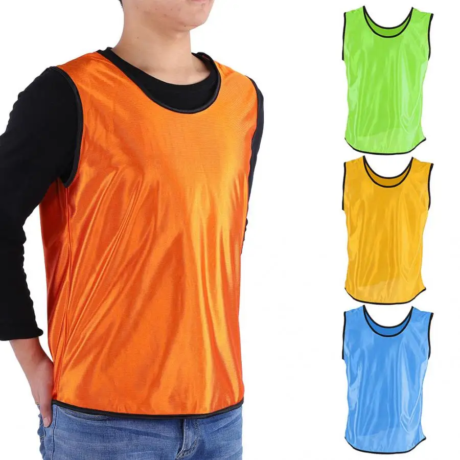 12pcs/Lot Adult Sleeveless Soccer Jerseys Football Group Fight Vest Training Printing Soccer Jersey For Team Shirts Grouping Shi
