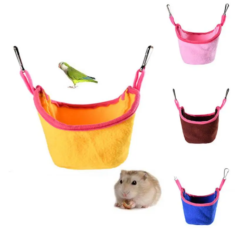 

Hamster Cage House Hamster Hanging Home For Small Pet Ingot Shaped Warm Sleeping Cotton Hammock Bed Small Pet House Accessories