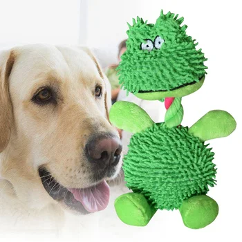 

New-1PC Soft Frog Animal Pet Doy Toys Chew Squeaker Sound Toy for Dog Interactive Toy