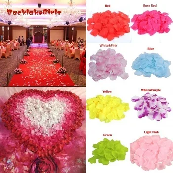 

1000pcs New Fashion Artificial Silk Flower Petals Rose Wedding Party Decoration Rose Petals