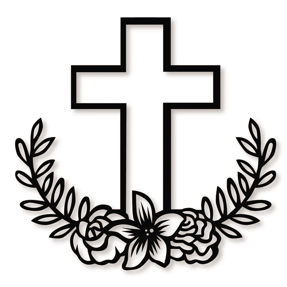 

Floral laurel cross Set Frame Metal Cutting Dies mold New Arrival DIY Scrapbook paper card craft knife mould blade punch stencil