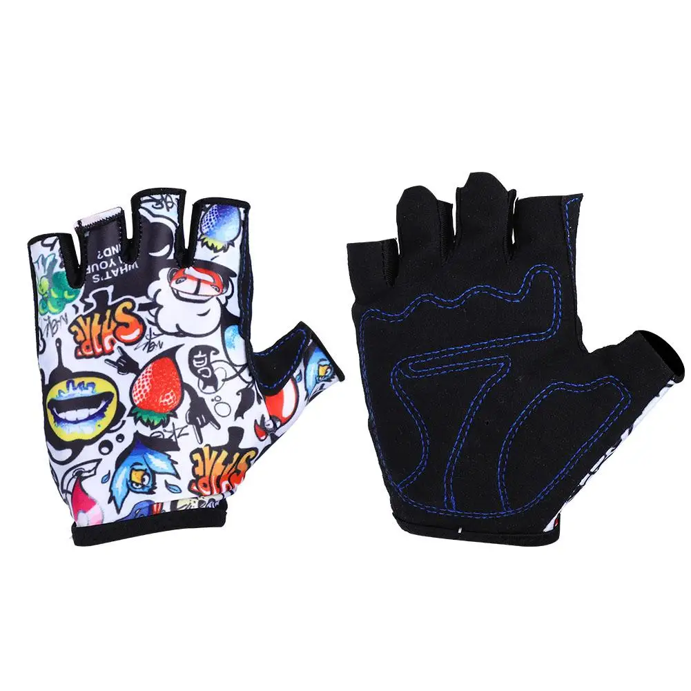 

Cycling Gloves Half Finger Skate Riding Mountain Bike Outdoor Sports for Kids Children Kid Cycling Equipment
