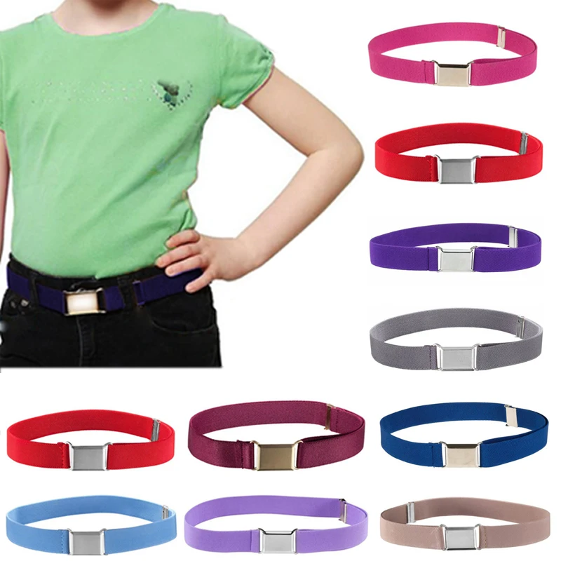 Hot 1PC Canvas Children's Belts Boys Adjustable Gifts Alloy Buckle For