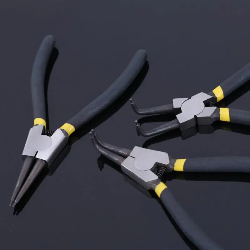 

4PCs Combination Snap Ring Retaining Clip Tools Circlip Clip 7'' Pliers