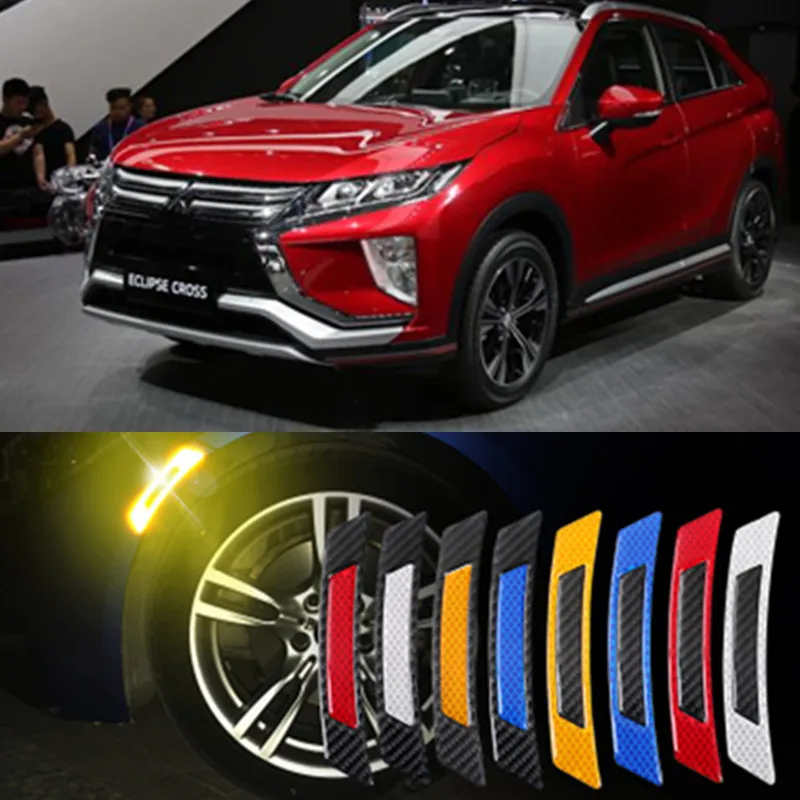 Автомобильный Стайлинг отражатель палка на колеса автомобиля с ночным светом