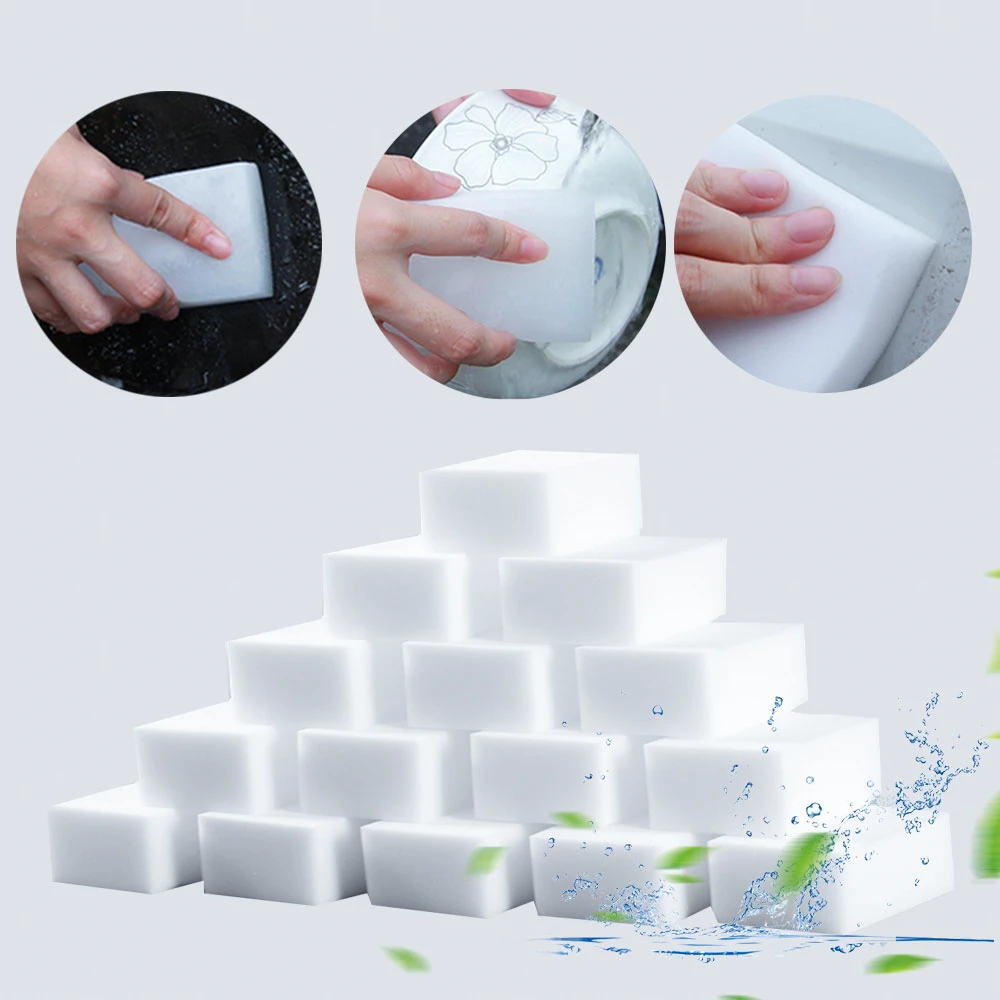 

Wholesale 100/200pcs Kitchen Cleaning Sponge Wipe Melamine Duster Dish Pot Pan Eraser Washing Nano Sponge Toliet Bath Supplies