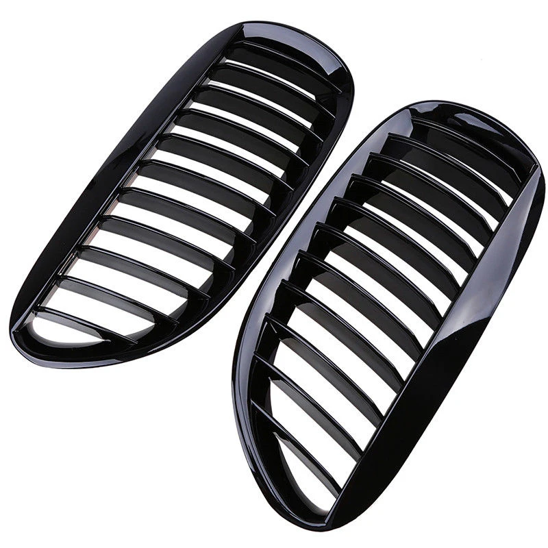 

1 Pair New Car Bumper Left+Right Front Protective Grilles High Quality Replacement Accessories Fit For BMW 6-Series E63 04-10