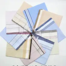 5 шт-10 шт хлопок плед платок Для мужчин полосатые полотенца Свадебные Luxorious платок для мужской, карманный, квадратный Для мужчин dil Zakdoek