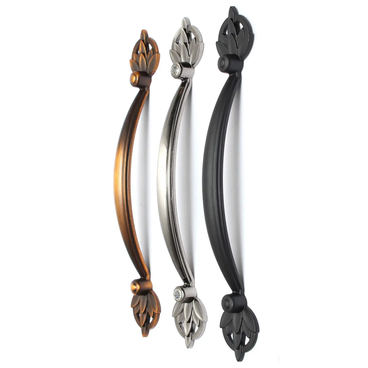 1Pcs Antique European Drawer Cabinet Door Handle Zinc Alloy European Bronze Elegant Wardrobe Cupboard Dresser Handle Pull Knobs