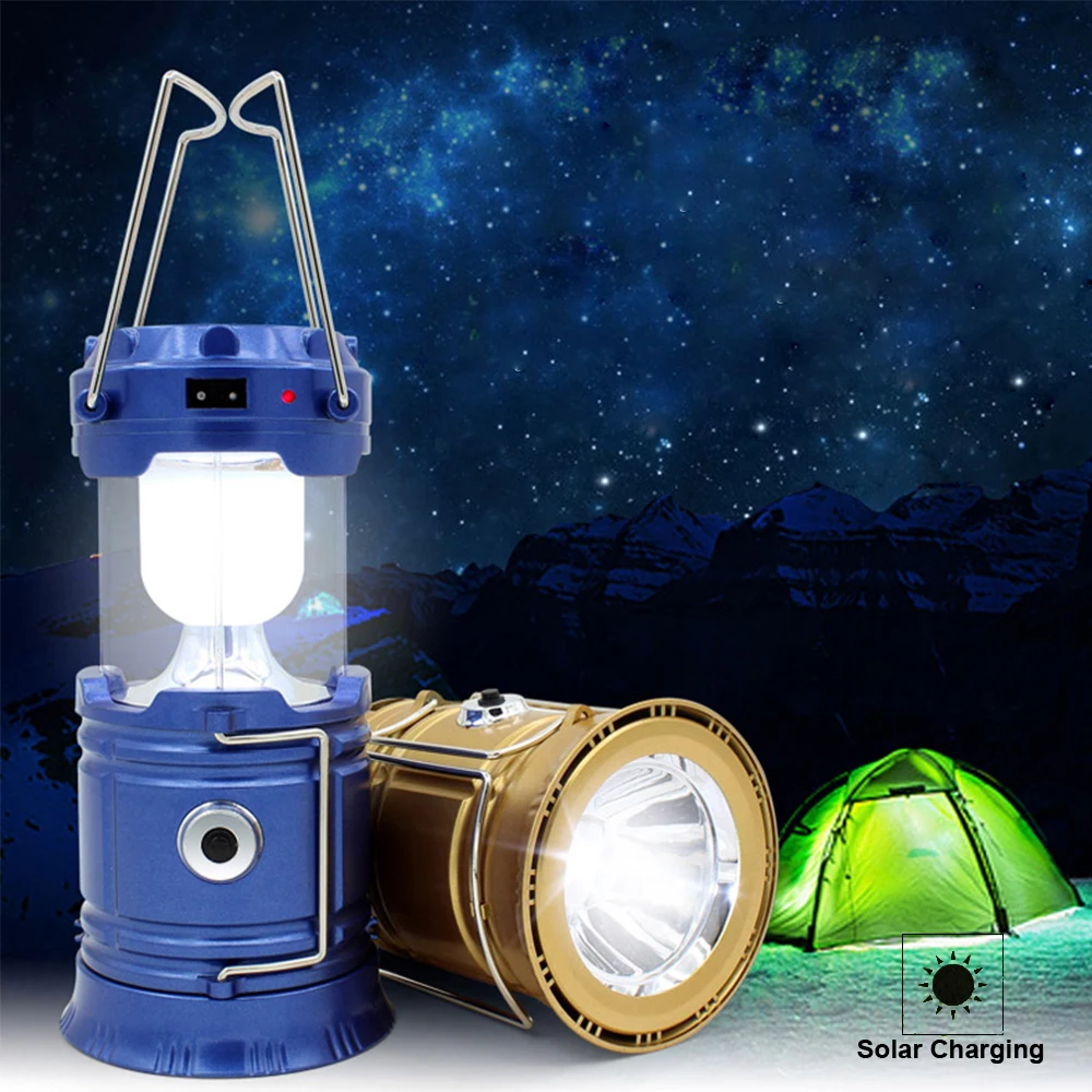 

Solar Garland Portable Lanterns High Power USB Rechargeable LED Flashlights Torch Outdoor Camping Tent Hard Light Flashlight