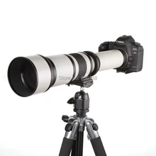 Комплект телеобъектива JINTU 650-1300 мм MF с ручным фокусом+ адаптер T2 для камеры Canon EOS M M1 M2 M3 M5 M6 M10 M50 M100