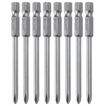 8 шт. 75 мм отвертка длинная магнитная головка Крестовая Phillips, Шестигранник Набор отверток из легированной стали
