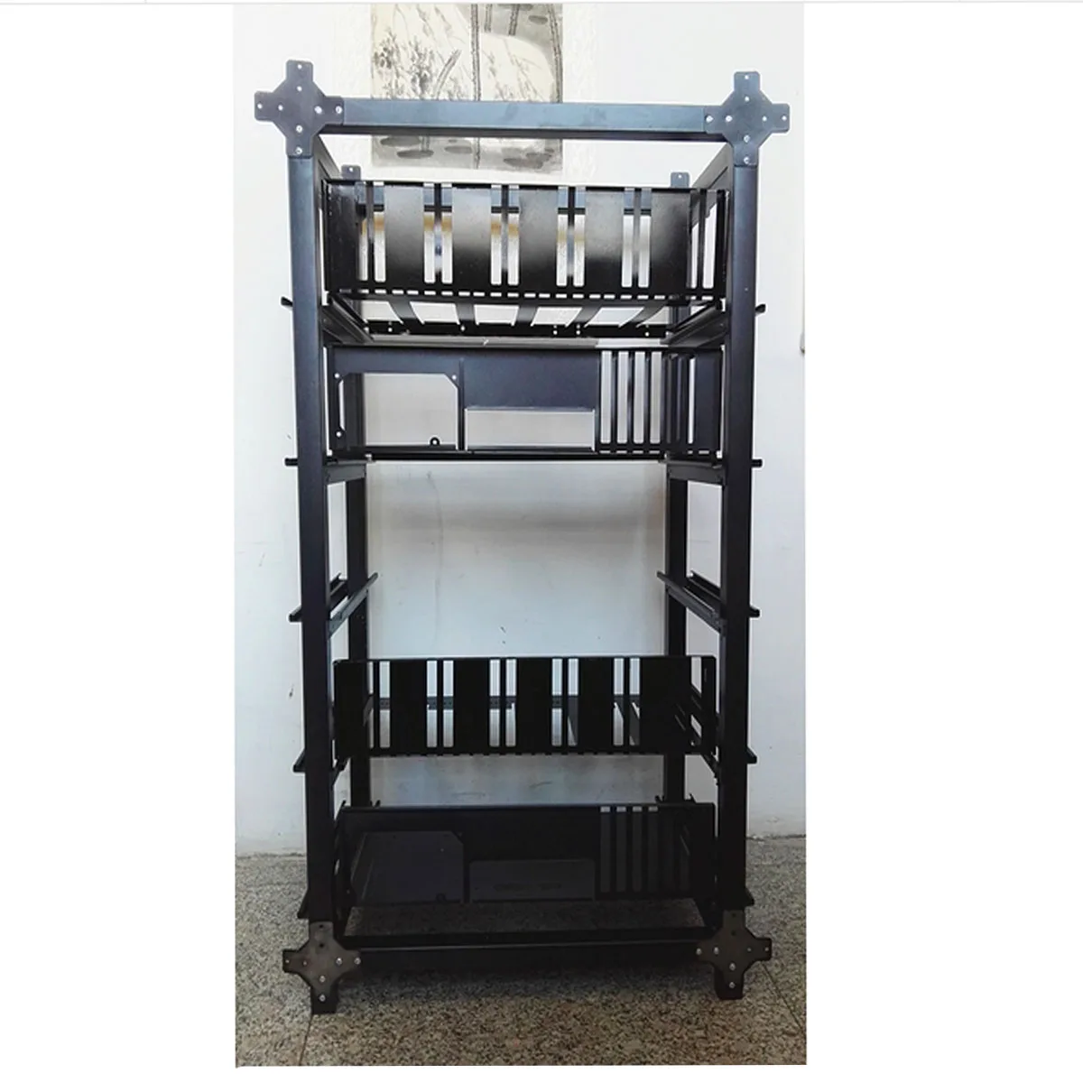 DIY Steel Mining Frame For 6 GPU Mining Crypto-currency Mining Rigs Drawer Card Video Case Crypto-currency Mining Frame Case DIY Steel Mining Frame For 6 GPU Mining Crypto-currency Mining Rigs Drawer Card Video Case Crypto-currency Mining Frame Case