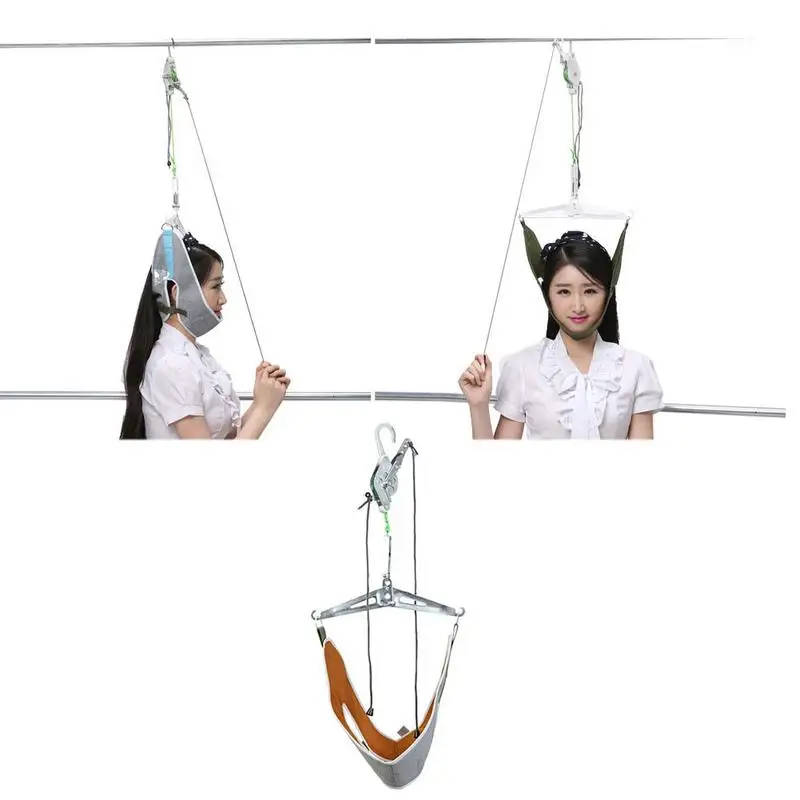 

Neck Cervical Device Kit Neck Traction Stretcher Adjustment Chiropractic Back Head relaxatio vertebra tractor
