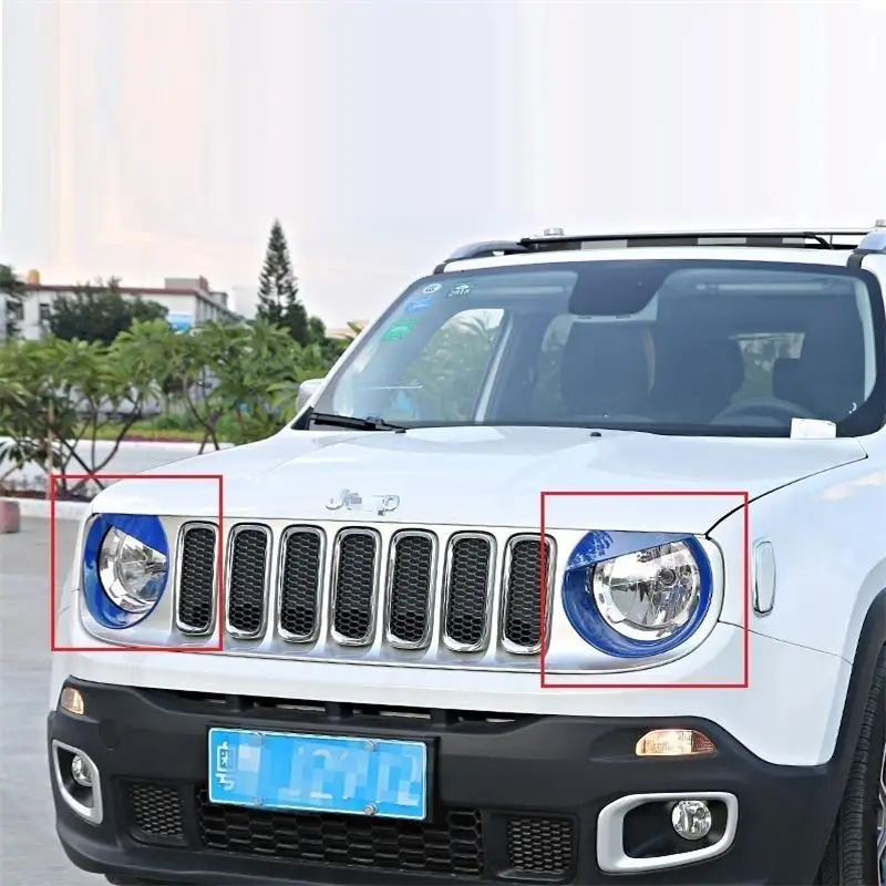 

Auto Trunk Rear Panels Foot Pedal Exterior High-Grade Covers Car Styling Bright Sequins Modification 16 17 FOR JEEP Renegade
