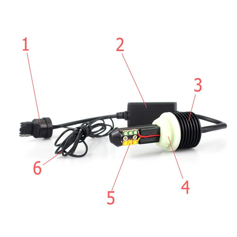 2 шт. автомобильный сигнал поворота DRL BA15S 1156 P21W BAU15S PY21W BAY15D P21/5W двойные цвета лампы