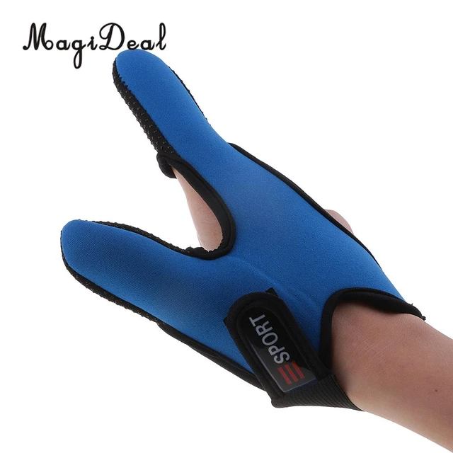 1pc Fishing Two Finger Gloves Non-slip Thumb Index Finger