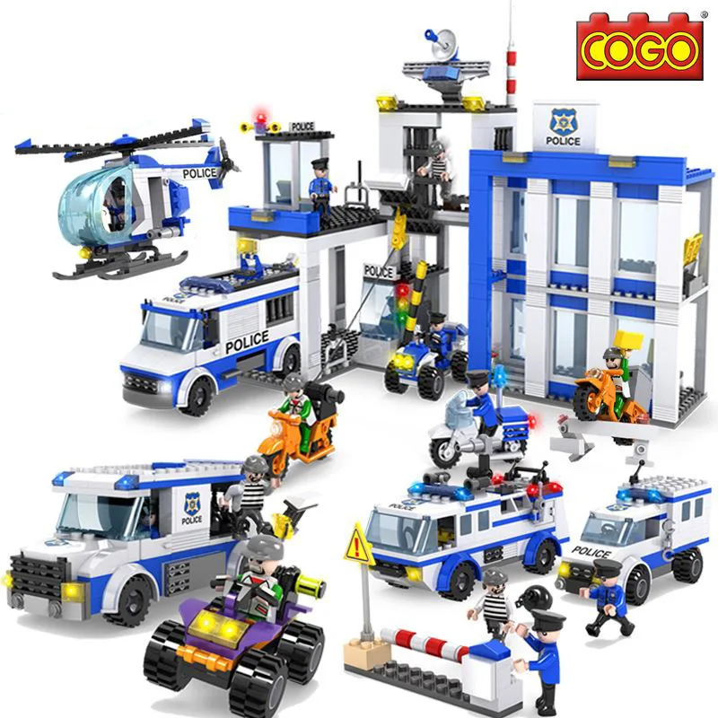 

City Building Block Assemble Children Toys Military Assembling Toys Good Morning! Enlightenment Intelligence Generation Hair