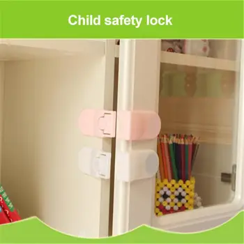 

Baby Multifunctional Safety Buckle Attach To Fridge And Drawer Cabinet Kids Finger Care Safety Plastic Security Lock Buckle