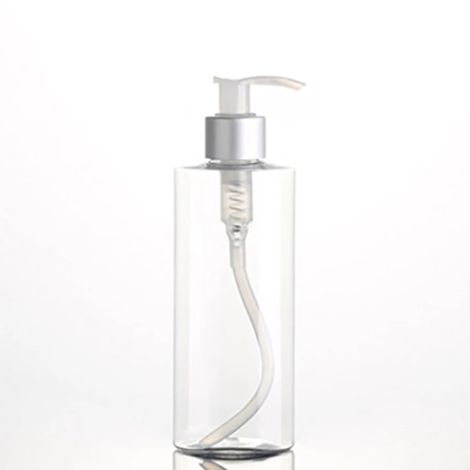 Round Empty 120ml Plastic Bottle Transparent Decorative Refillable