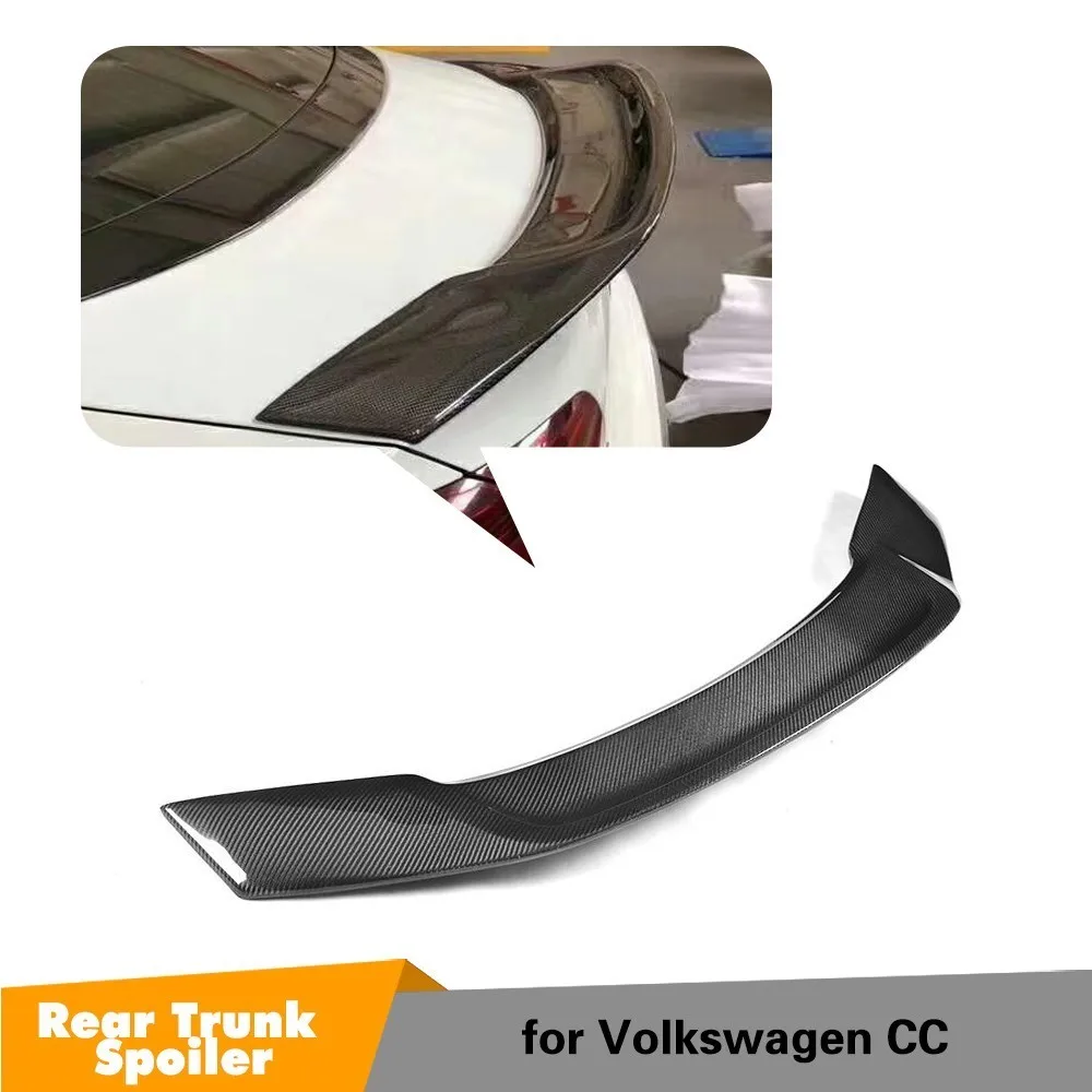 Rear Wing For Volkswagen CC 2009 2018 Trunk Lip Spoiler Carbon Fiber