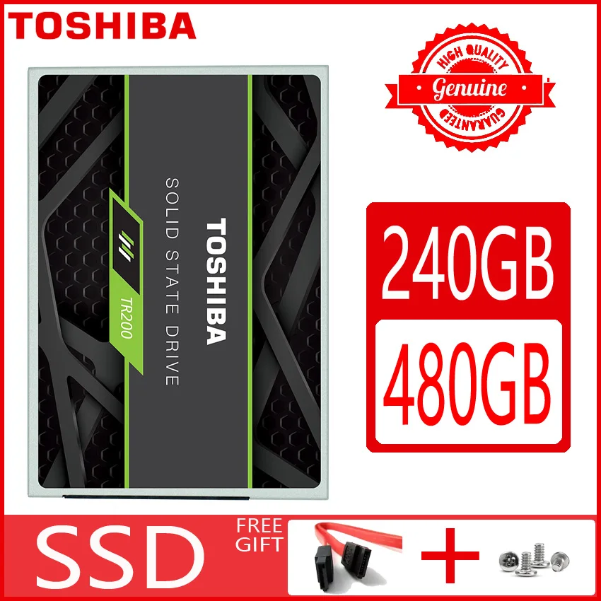TOSHIBA 240 ГБ SSD 480 GB 960 твердотельный диск OCZ TR200 64 слой TLC 2 5&quot SATA III Internal для