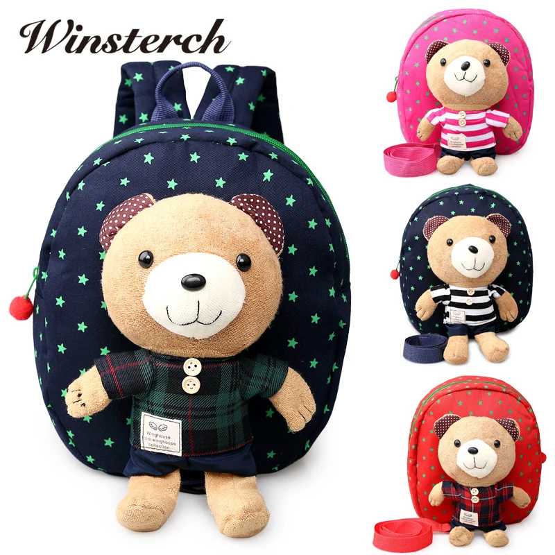 2017 Plush Bear Backpacks Boys Girls School Backpack Teenagers Kids Bags Walking Toddler Rucksack Mochila B0004 | Игрушки и хобби