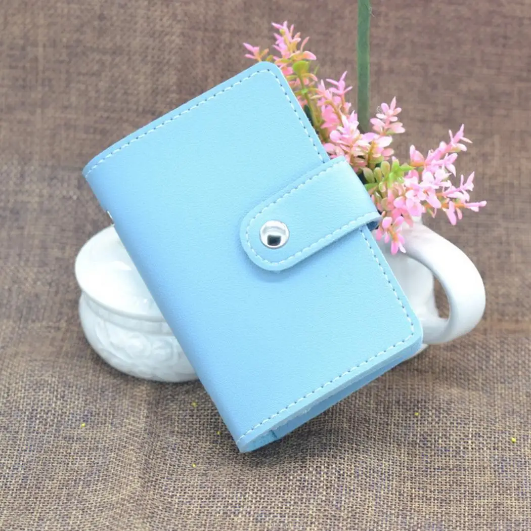

License Short Casual Unisex Mini Solid Fashion Multi-card Buckle Slot PVC Bit Cover Driver Cute Pocket Card Magnetic