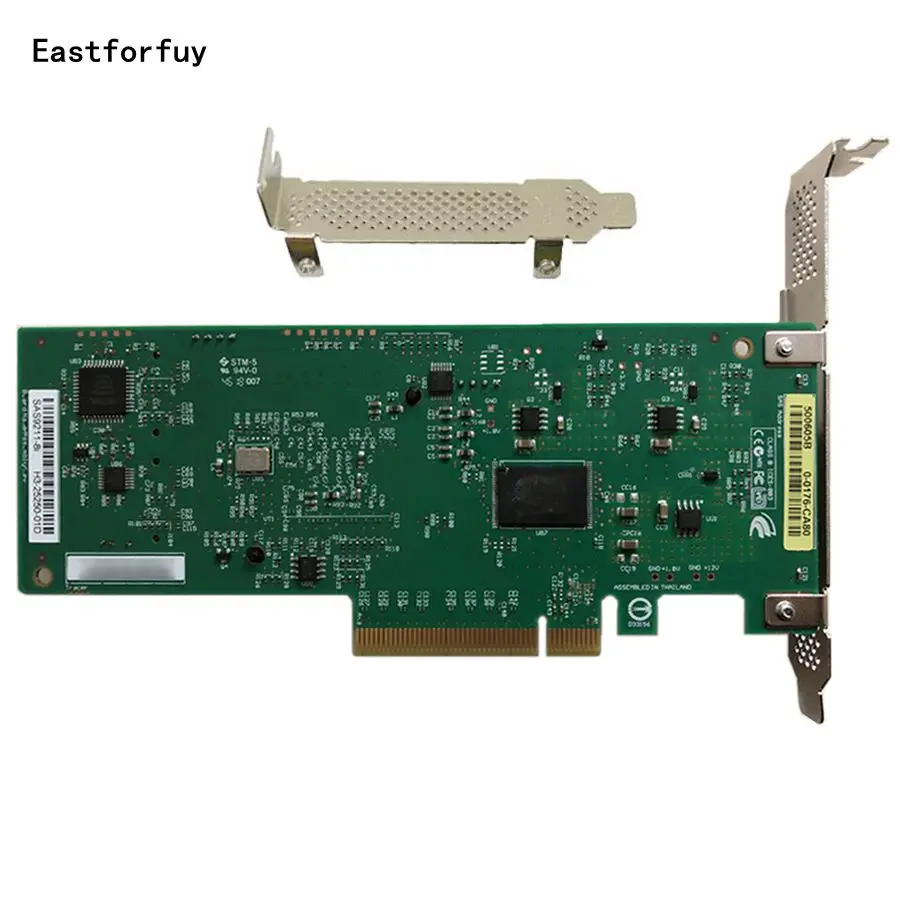 Eastforfuy OEM LSI SAS 9211-8I LSISAS2008-IT 8 Порт NO-RAID HBA JBOD SATA SFF8087 6 ГБ PCI-E 2,0X8 контроллер карты