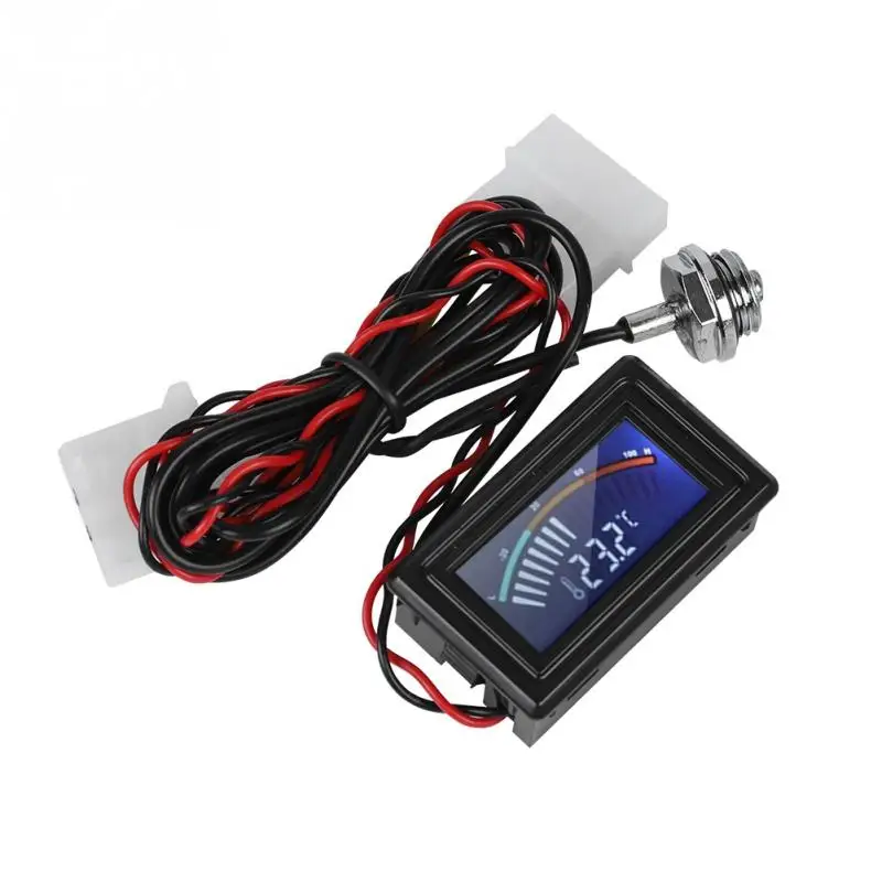 

PC Water Cooling System Pointer Display Thermometer Temperature Meter for All G1/4 Thread Water Cooling Equipment