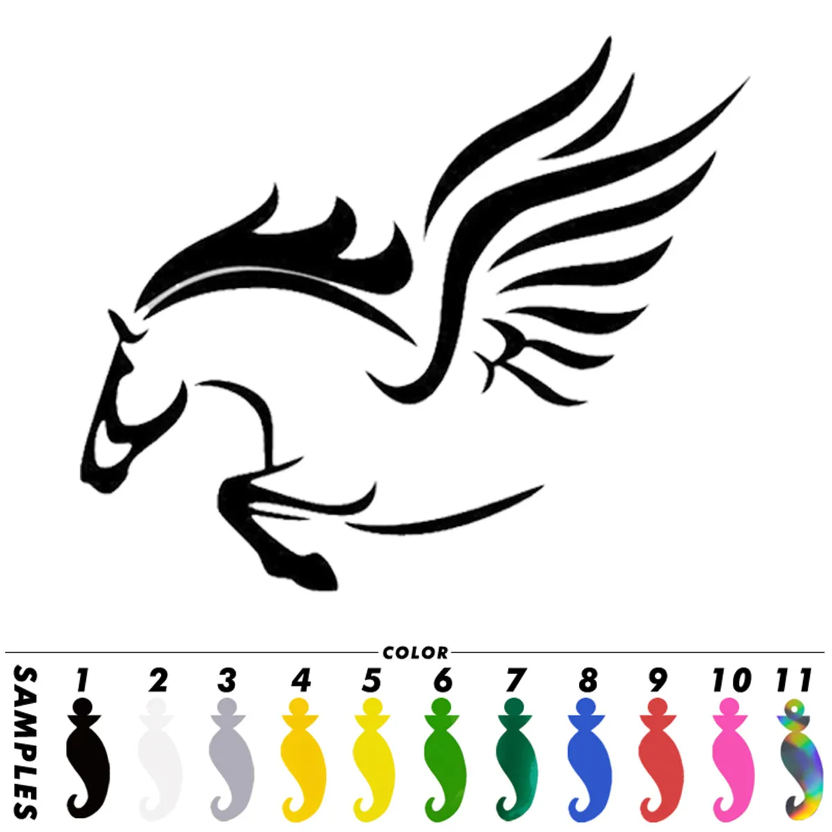 Pegasus Kepribadian Kreatif Lucu Lucu Mobil Stiker Mobil Dekorasi