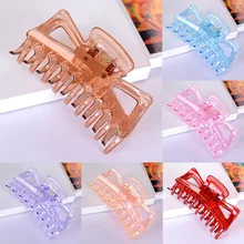 Большая заколка для волос сильная Заколка-Краб зажим Заколка "Бабочка" держатель девять когтей для купания заколка для волос конский хвост Папка 500 шт