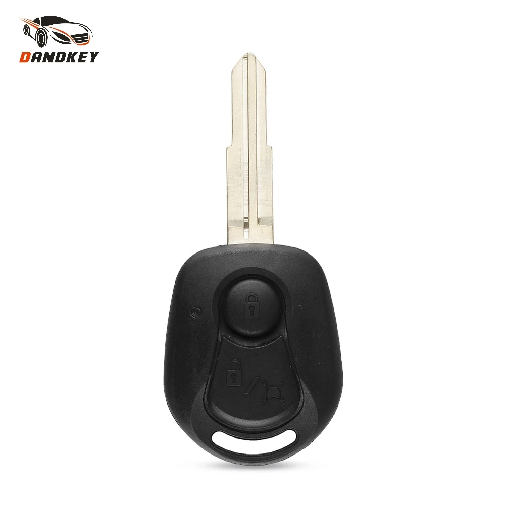 

Dandkey Replacement 2 Buttons Remote Key Shell Fob Styling For Ssangyong Actyon Kyron Rexton Uncut Bblade Key Fob Cover Case