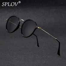 ¡Novedad! Gafas de sol redondas con revestimiento Retro para hombre y mujer, gafas de sol de diseñador Vintage con espejo