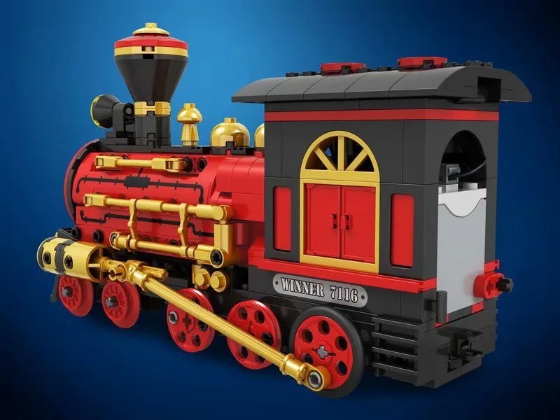 Цена Winner 7116 372 шт. Электрический классический поезд строительные блоки кирпичи Классическая силовая модель детские игрушки Совместимые Legoings ...
