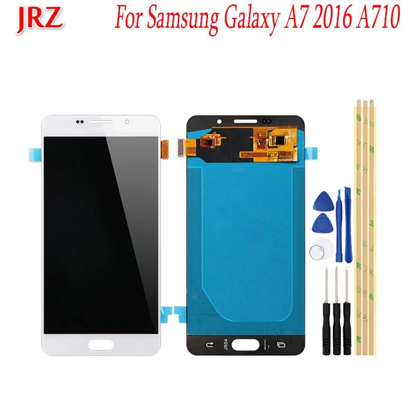 

OLED For Samsung Galaxy A7 2016 A710 A710F A710M LCD Display and Touch Screen 5.5 '' Screen Digitizer Assembly Replacement+Tools