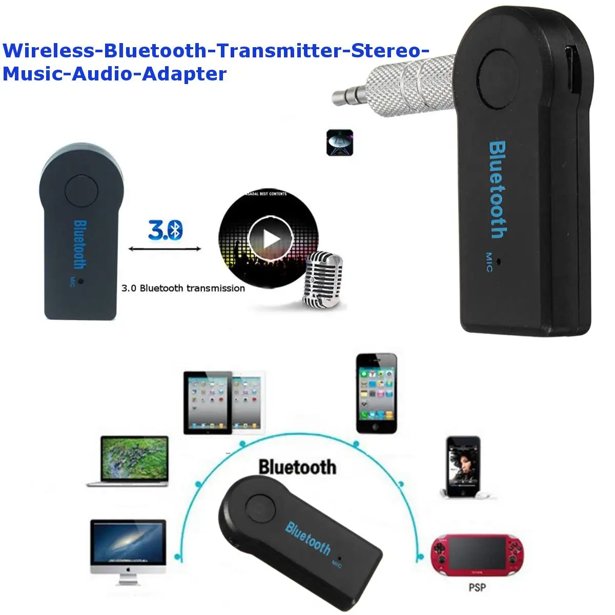 

Car Audio Music bluetooth Receiver Car bluetooth Adapter Handsfree Wireless Transmitter Stereo Home Receiver USB LED Remind