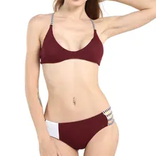Yk9406, сексуальный купальник, Одноцветный, на тонких бретелях, раздельный, с высокой талией, купальник, европейский и американский, сексуальный, бикини