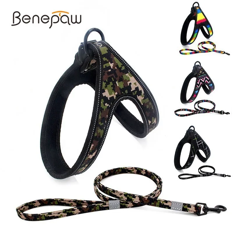 Модный Светоотражающий Поводок для домашних животных Benepaw набор маленьких