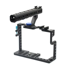 DSLR Camera Cage With Top Handle Grip For Panasonic Lumix GH5 Camera Rig F20577 цена DSLR Camera Cage With Top Handle Grip For Panasonic Lumix GH5 Camera Rig F20577 цены онлайн