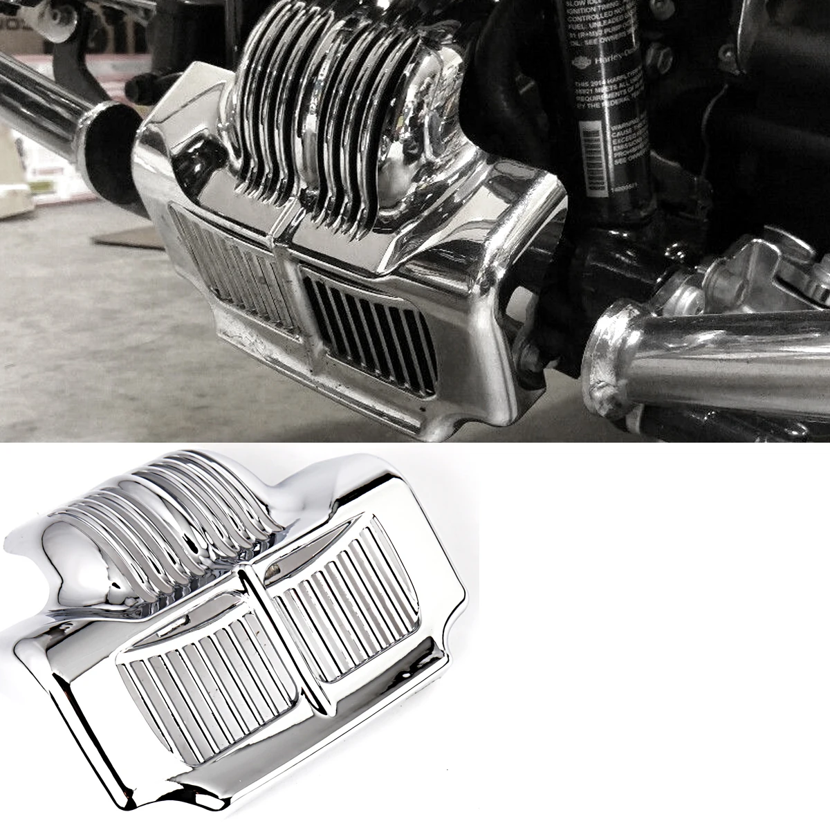 Хромированная Крышка масляного охладителя для Harley 11 12 13 14 15 16 Touring Road King |