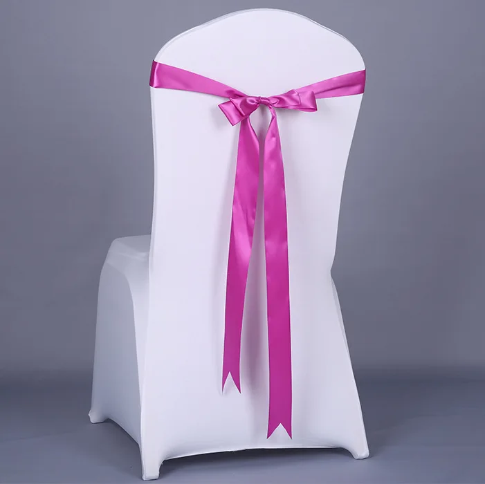 

-Free of the Ribbon Stretch Chair Cover Bow Wedding Bandage Cloth Hotel Chair tao yi Strap