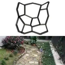 1 шт. Diy сад камень дорога форма для тротуара прессформы тротуара пластиковые бетонные формы вручную тротуарной цемент кирпич патио Path Moldes