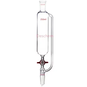 

250ml.24/40,Glass Pressure Equalizing Additonal Funnel,With PTFE Stopcock